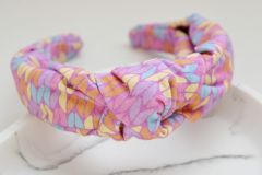 Colorful Leaf Pattern Headband – Handmade ?✨