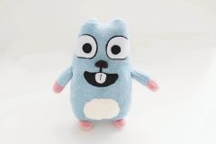 Handmade Blue Lemming Plush – Soft & Cuddly Hamster Toy (9.5 inch)