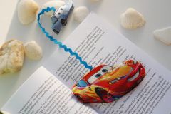 Lightning McQueen Fabric Bookmark – Handmade Cars Movie Book Accessory