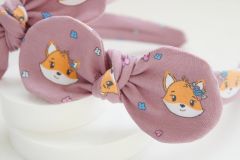 Wide Headband “Fox & Flowers” ?? — Soft