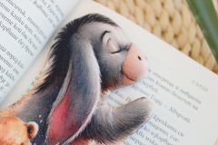 ? Winnie the Pooh & Eeyore Fabric Bookmark – Handmade Book Accessory ?